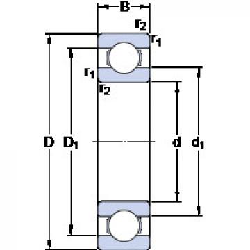 Bantalan 61834 SKF