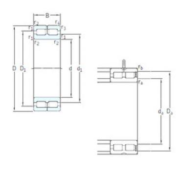 Bantalan NNC4918CV SKF