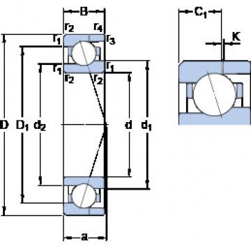 Bantalan 719/9 CE/P4AH SKF