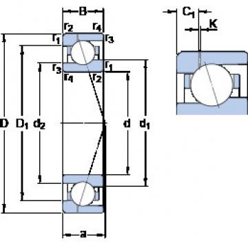 Bantalan 71908 CE/HCP4AH1 SKF