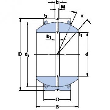 Bantalan GEZH 200 ES-2LS SKF