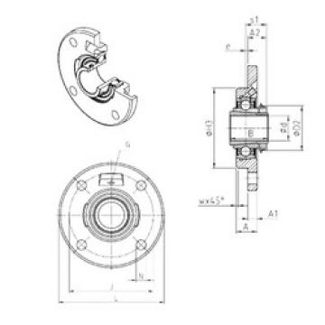 Bantalan UKFCE216H SNR