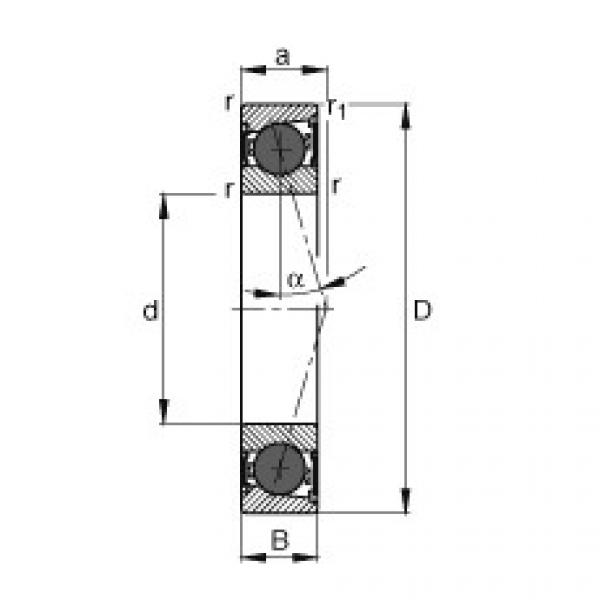 Bantalan HCB7008-C-2RSD-T-P4S FAG #1 image