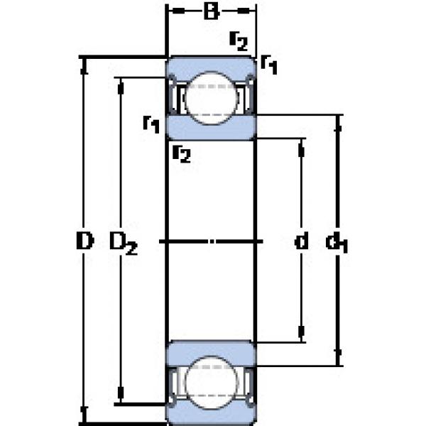 Bantalan 6206-2Z/VA208 SKF #1 image