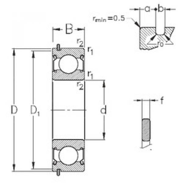 Bantalan 6211-2Z-NR NKE #1 image