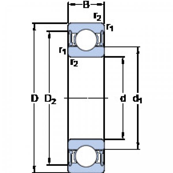 Bantalan 61914-2RZ SKF #1 image