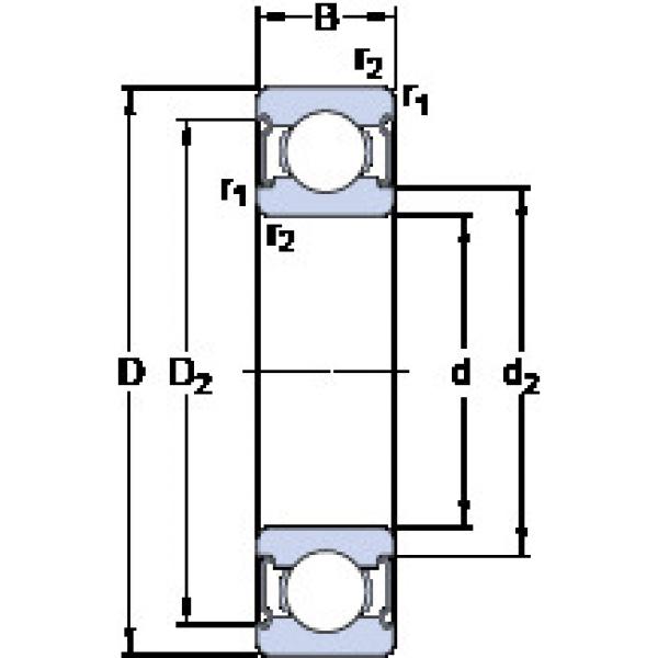 Bantalan W 638/8-2Z SKF #1 image