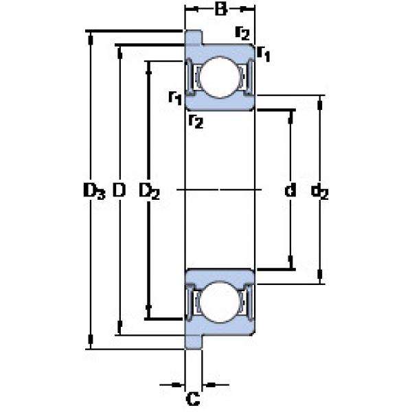 Bantalan W 628/8 R-2RZ SKF #1 image