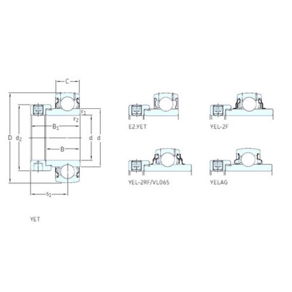 Bantalan YELAG208-108 SKF #1 image