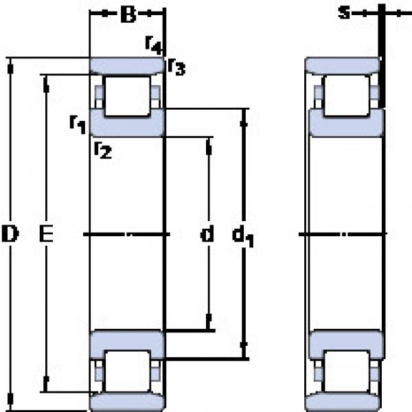 Bantalan N 303 ECP SKF #1 image