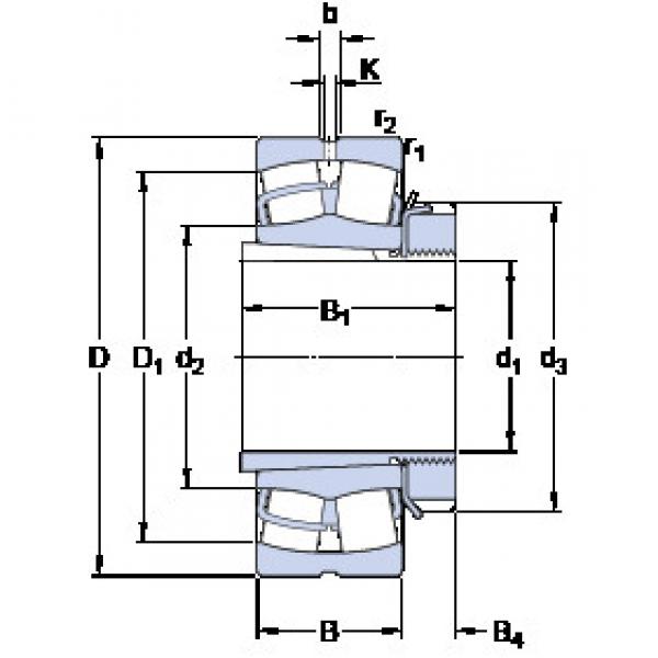 Bantalan 22208 EK + H 308 SKF #1 image