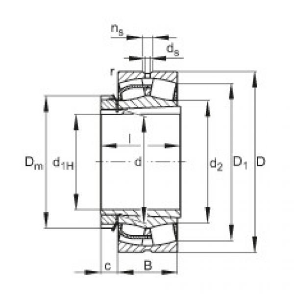 Bantalan 22334-E1-K + H2334 FAG #1 image