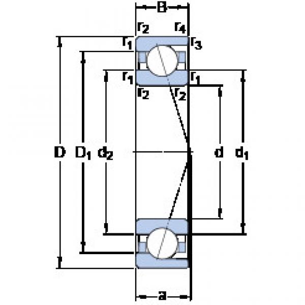 Bantalan 71903 CD/P4A SKF #1 image