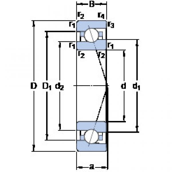 Bantalan 7008 CE/HCP4A SKF #1 image