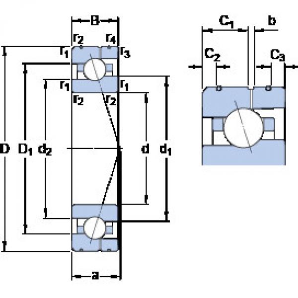 Bantalan 7004 ACE/P4AL SKF #1 image