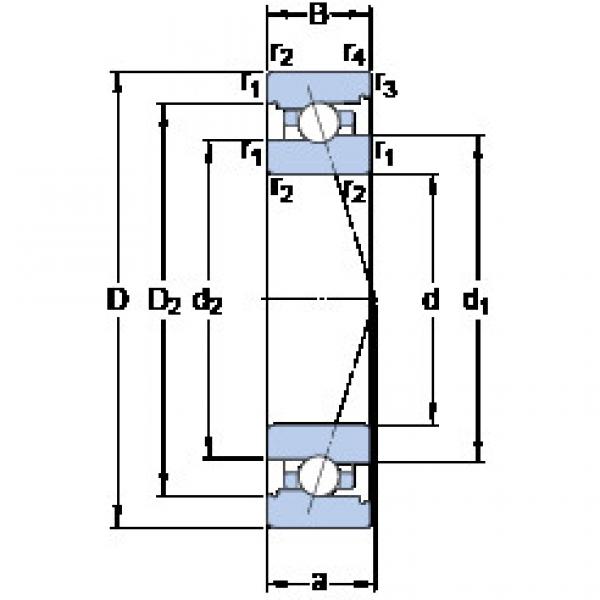 Bantalan 7006 CB/P4A SKF #1 image