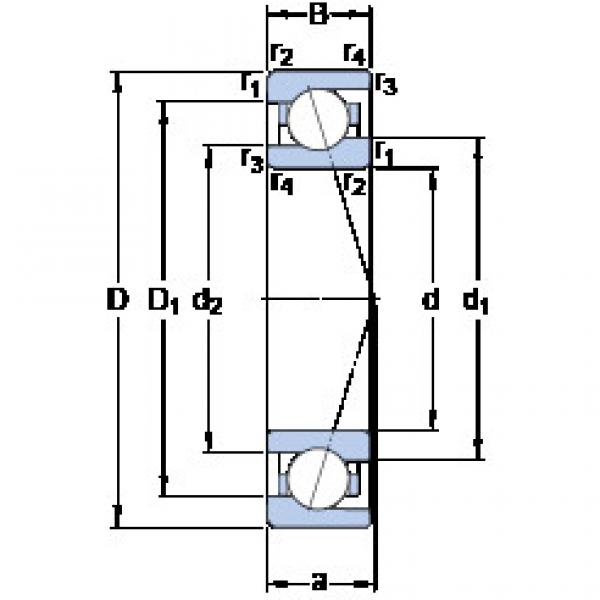 Bantalan 71908 CE/HCP4A SKF #1 image