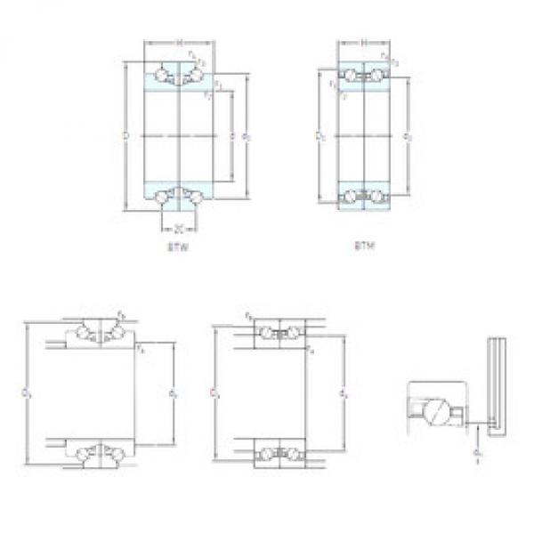 Bantalan BTM 95 BTN9/P4CDB SKF #1 image