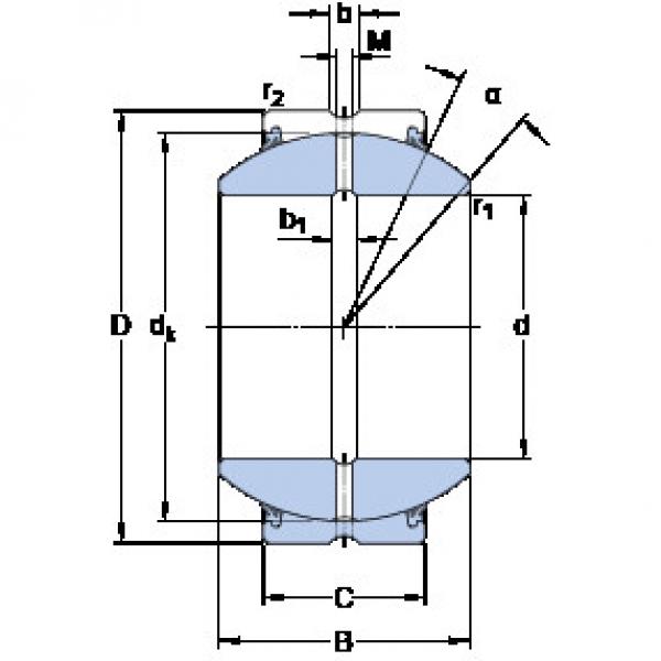 Bantalan GEH 90 ES-2RS SKF #1 image