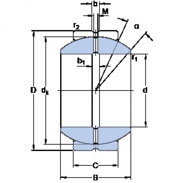 Bantalan GEZH 400 ES SKF #1 image