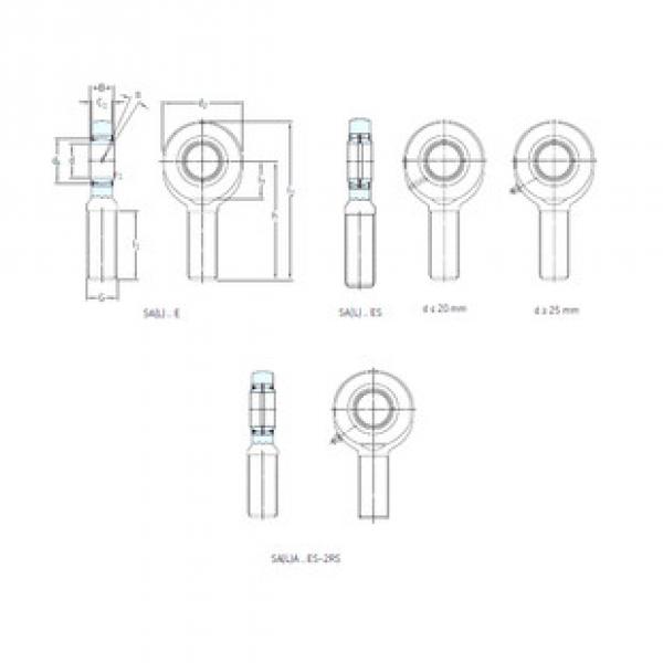 Bantalan SAA40ES-2RS SKF #1 image