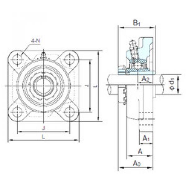 Bantalan UKF212+H2312 NACHI #1 image